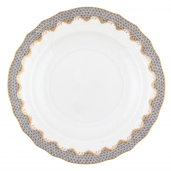 Herend Fishscale Salad Plate - Gray