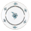 Herend Chinese Bouquet Salad Plate - Turquoise & Platinum
