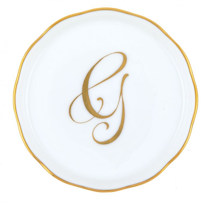Herend Decorative Coaster - Monogram