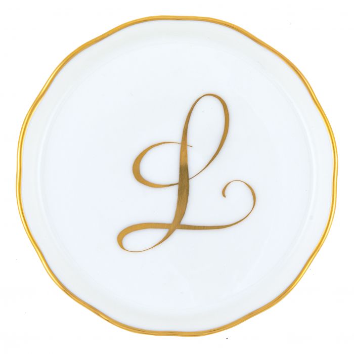 Herend Decorative Coaster - Monogram