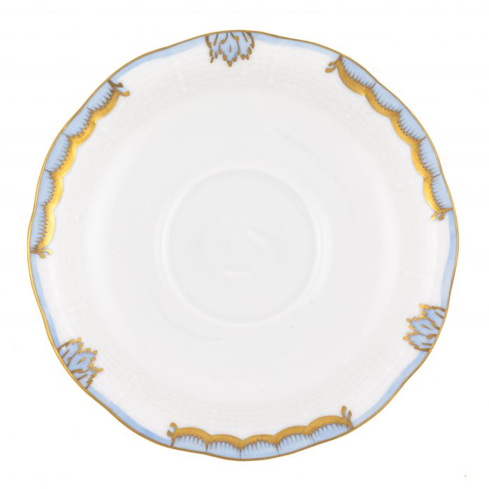 Herend Princess Victoria Tea Saucer - Light Blue