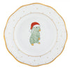 Herend Christmas Dessert Plate - Santa Bunny