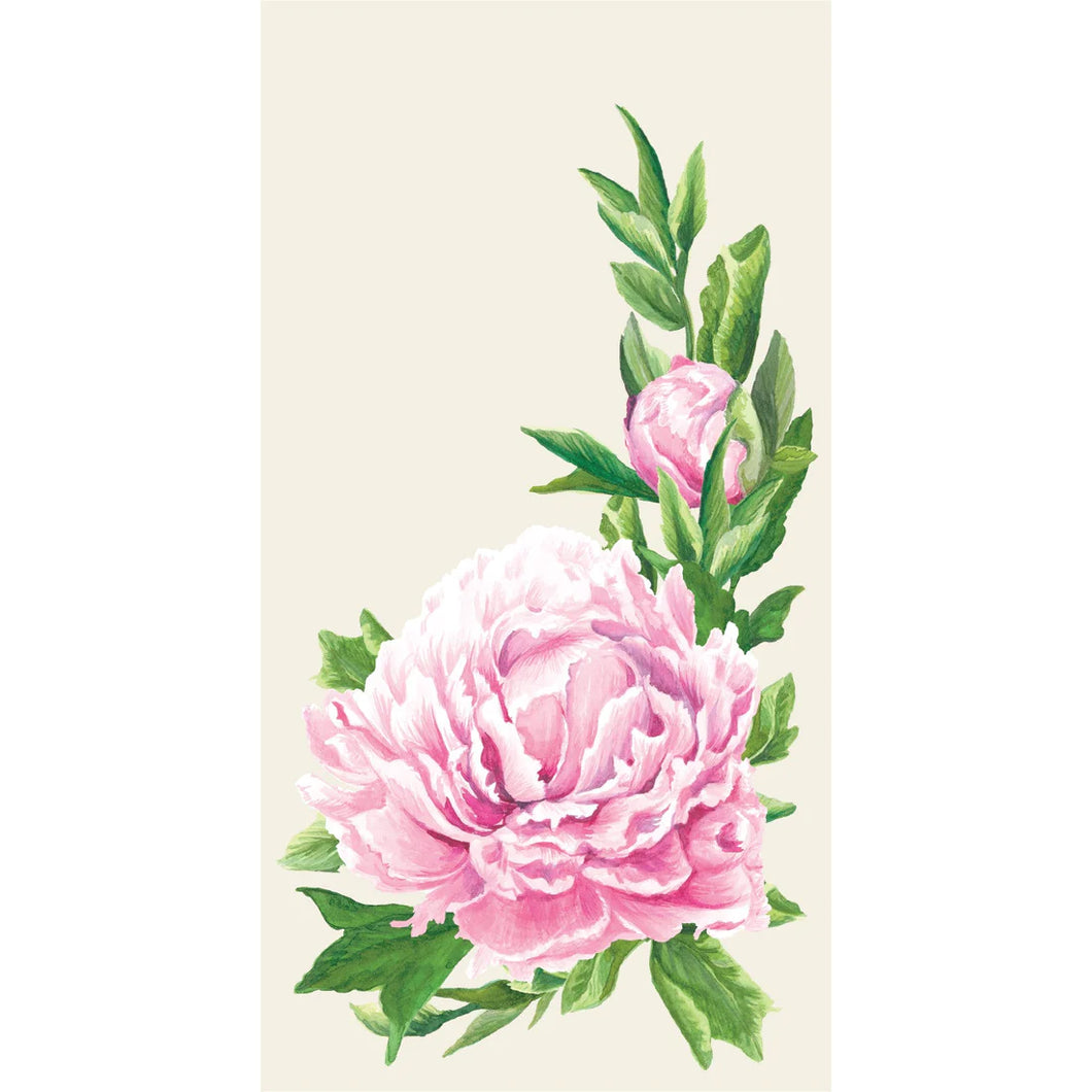 Hester & Cook Peony Paper Guest Napkins
