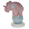 Herend Dancing Elephant - Raspberry