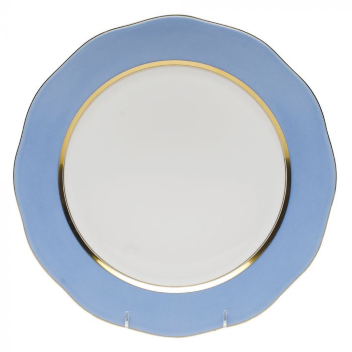 Herend Silk Ribbon Charger - Cornflower