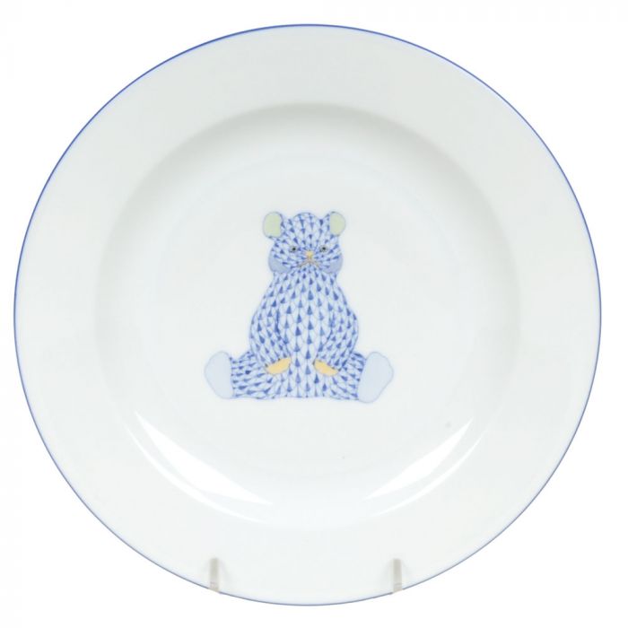 Herend Children’s Plate - Blue Bear