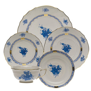 Herend Chinese Bouquet Dinner Plate - Blue