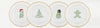 Herend Christmas Dessert Plate - Santa Bunny