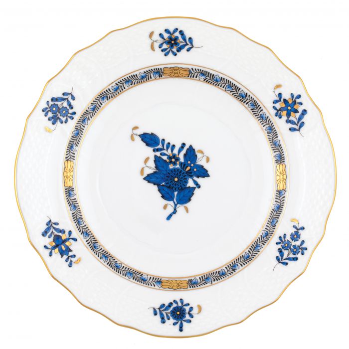 Herend Chinese Bouquet Salad Plate - Black Sapphire