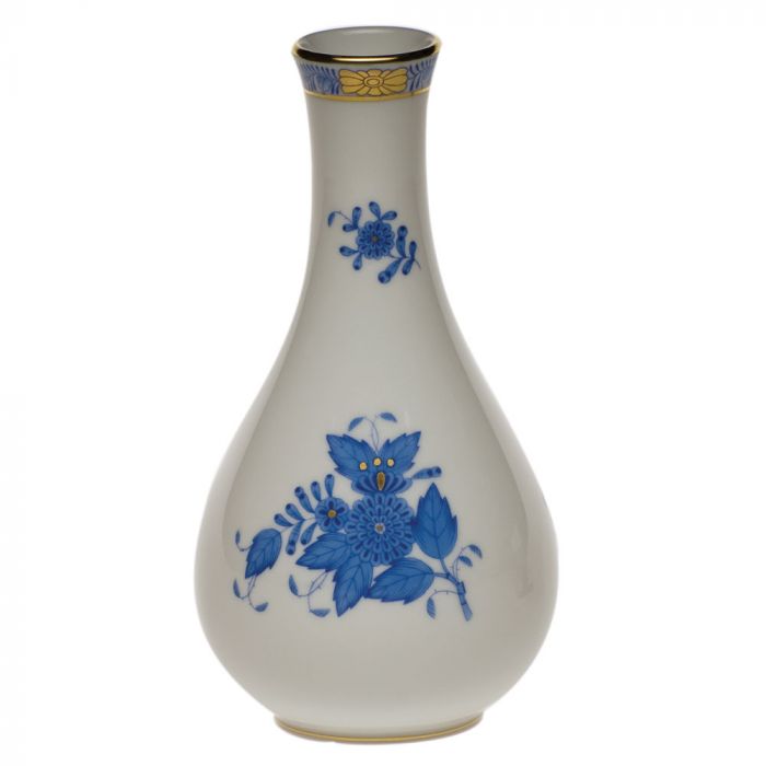 Herend Chinese Bouquet Vase - Blue