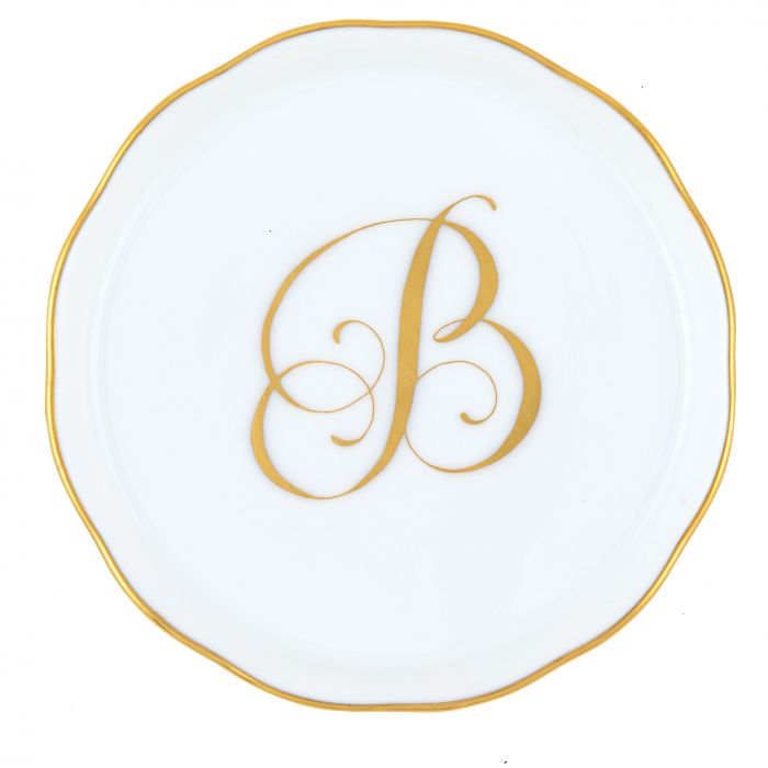 Herend Decorative Coaster - Monogram