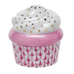 Herend Decorative Cupcake - Raspberry