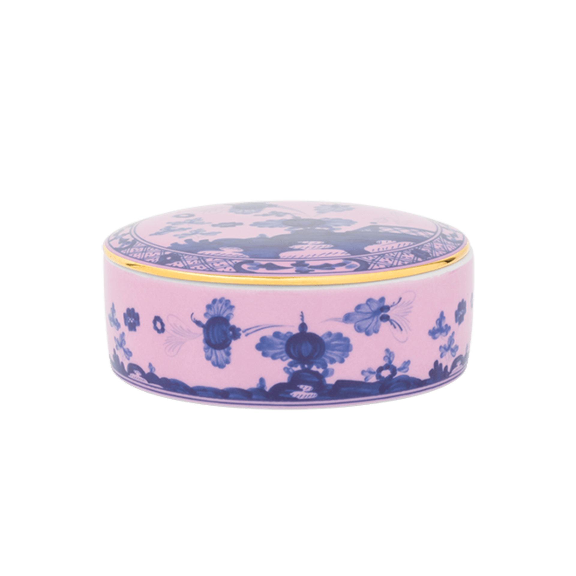 Ginori Oriente Italiano Round Box with Cover - Azalea