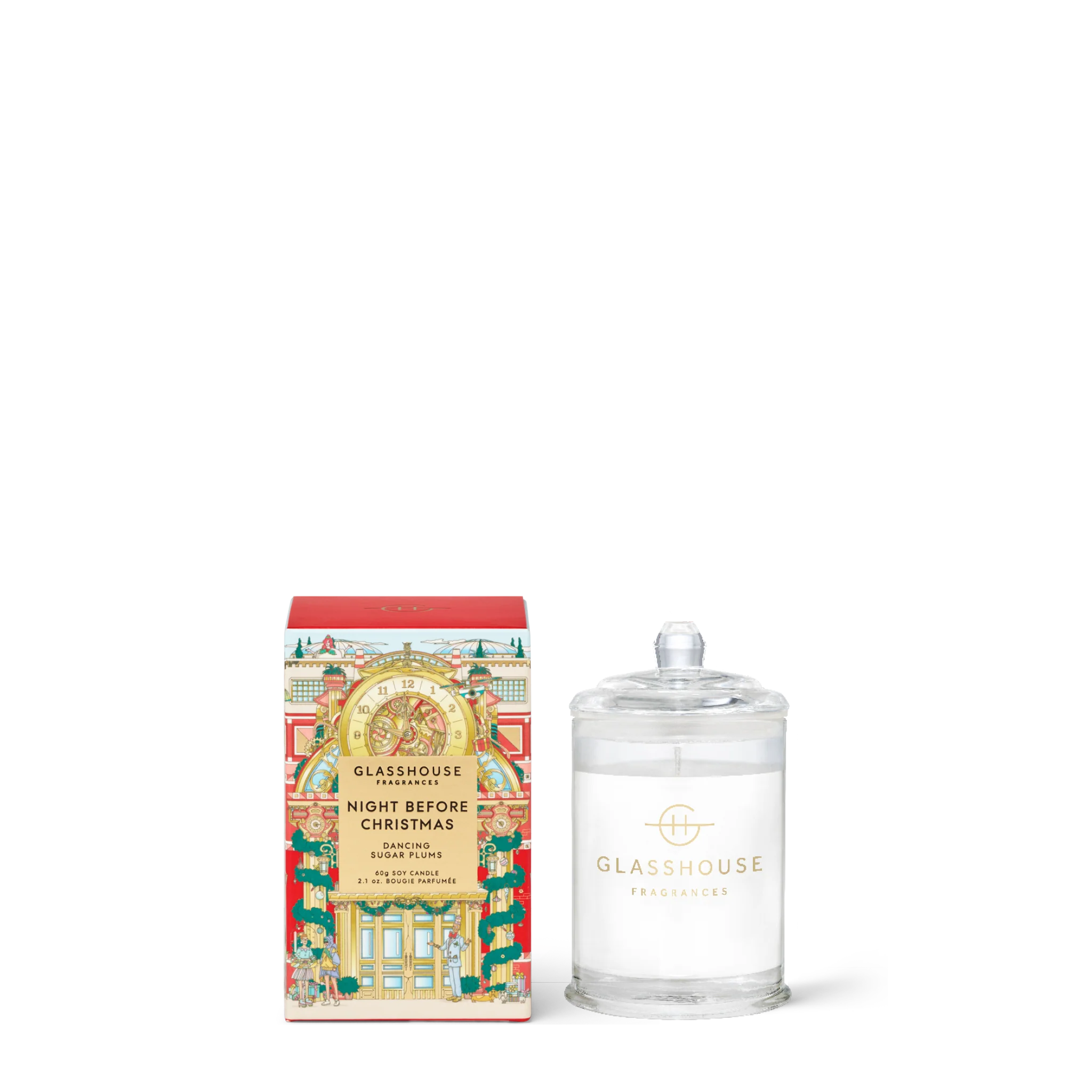 Glasshouse Night Before Christmas Mini Candle