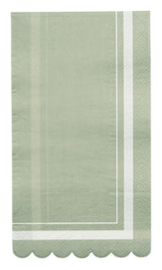 Sophistiplate Guest Scalloped Edge- Sage