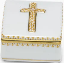 Herend Decorative Prayer Box - Butterscotch