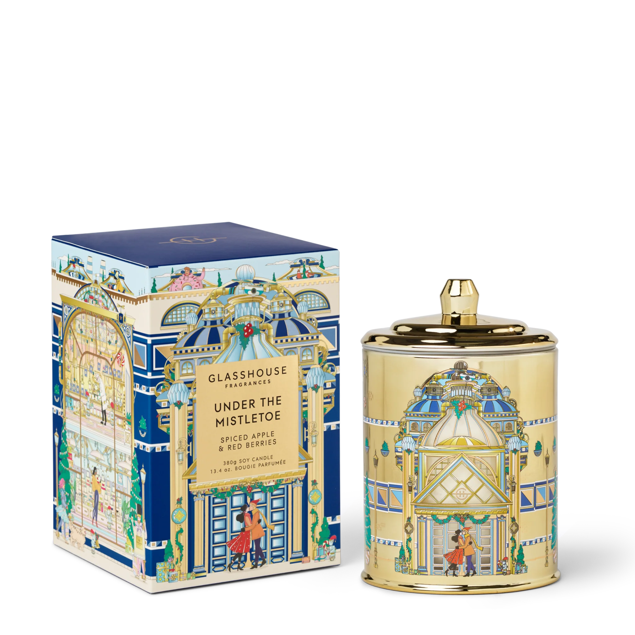 Glasshouse Under the Mistletoe Candle