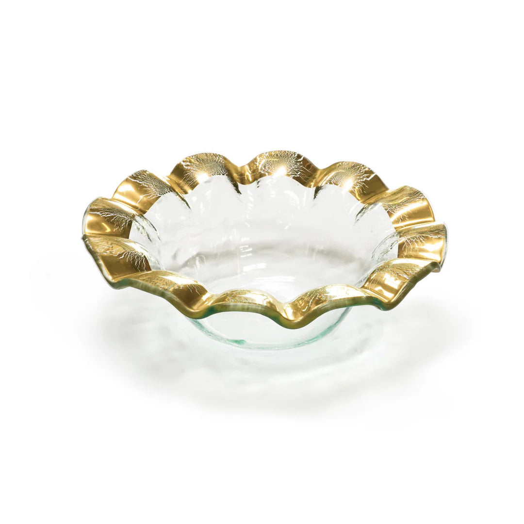 annieglass Ruffle Wine Coaster