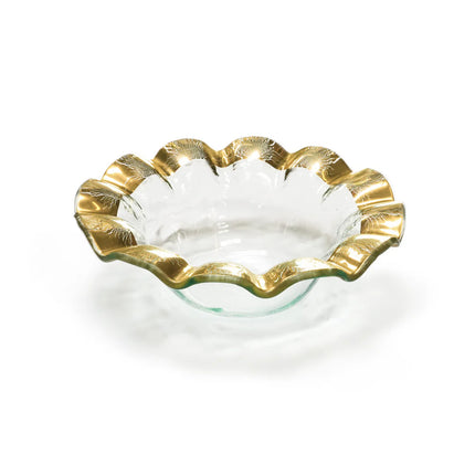 annieglass Ruffle Wine Coaster