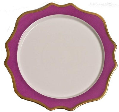 Anna's Palette Purple Orchid Charger by Anna Weatherley