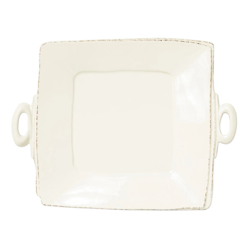 Vietri Lastra Square Handled Platter