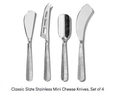 Montes Doggett - Classic Slate Stainless Mini Cheese Knives - Set of 4