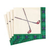 Caspari Golfing Ivory Paper Cocktail Napkins