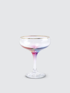 Vietri Rainbow Coupe Champagne Glass