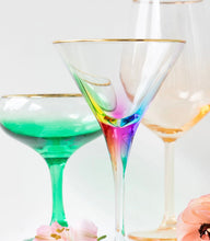 Load image into Gallery viewer, Vietri Rainbow Martini Glass
