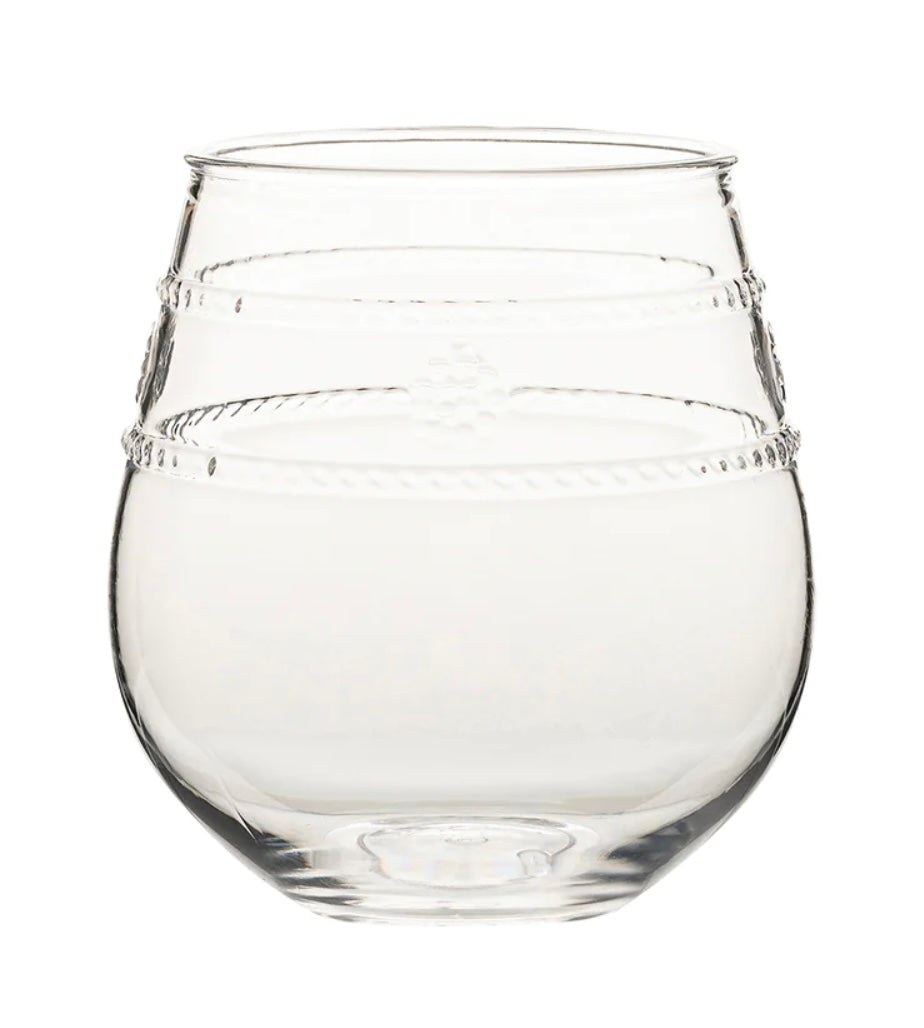 Juliska Isabella Stemless Wine Glass - Acrylic