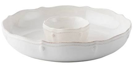 Juliska Berry & Thread Scallop Chip & Dip- Whitewash
