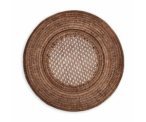 Caspari Rattan Charger