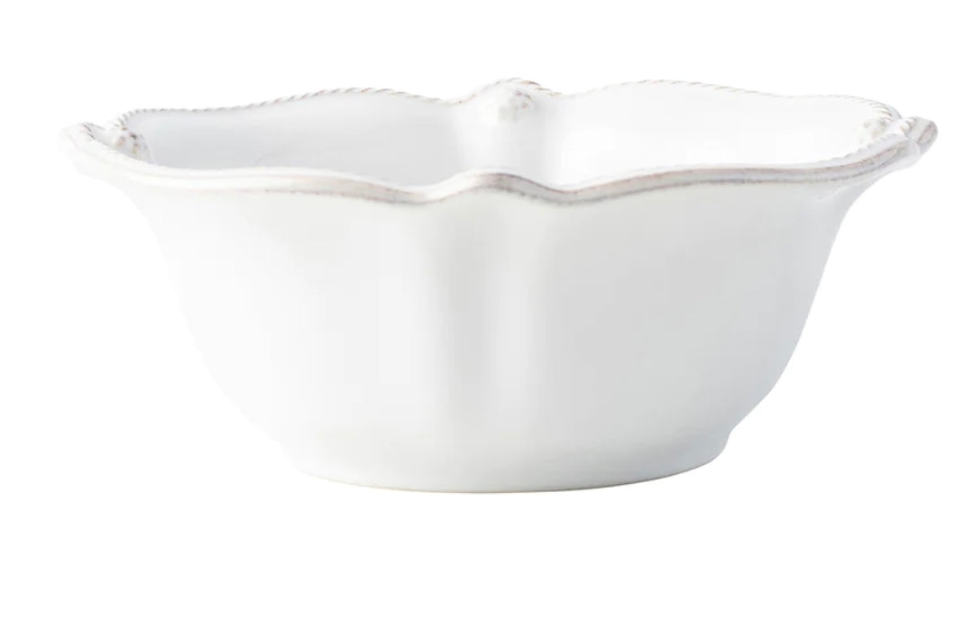 Juliska Berry & Thread Scallop Cereal/Ice Cream Bowl- Whitewash