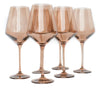 Estelle Colored Wine Glasses- Amber Smoke