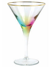Load image into Gallery viewer, Vietri Rainbow Martini Glass
