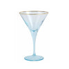 Vietri Rainbow Color Martini Glass