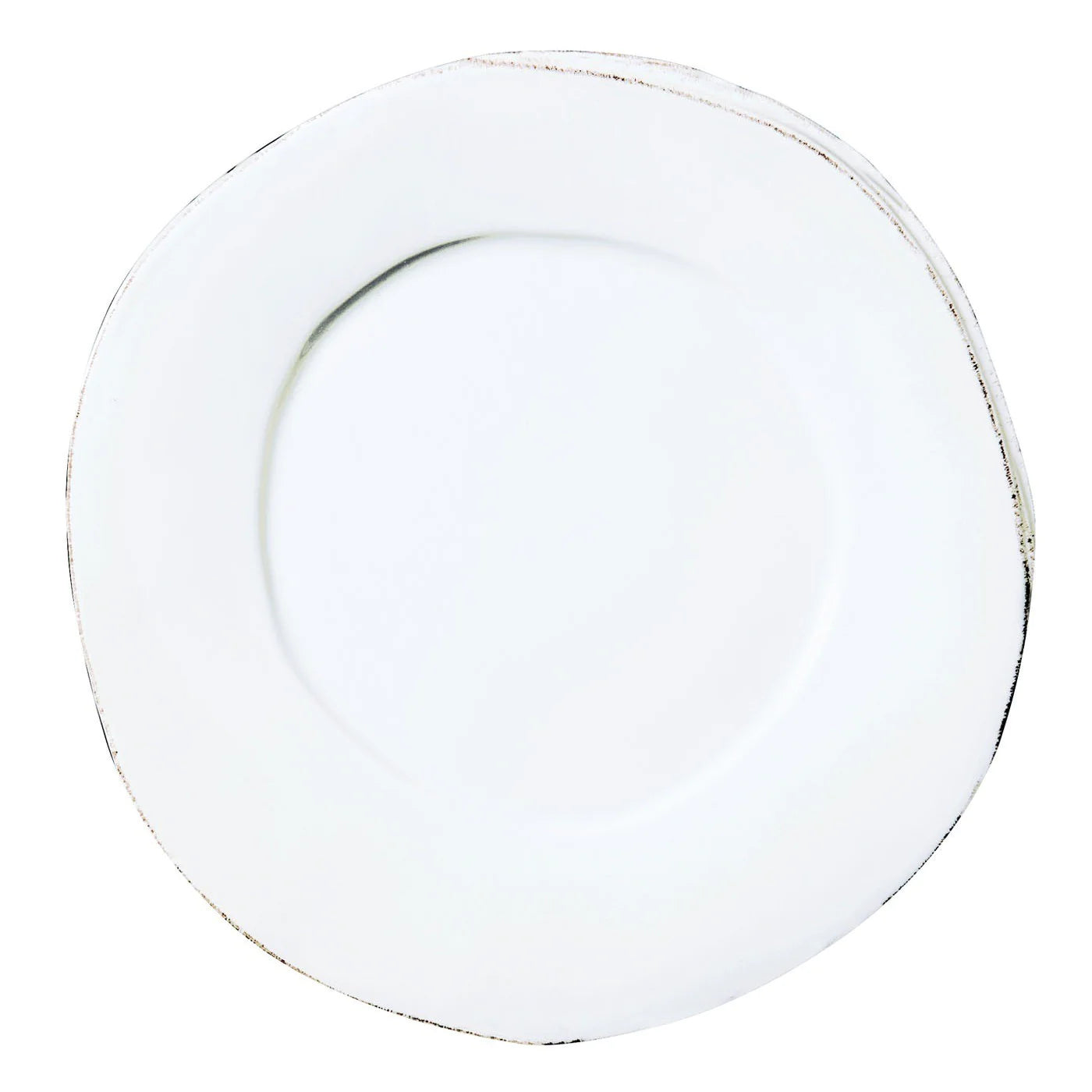 Vietri Lastra White European Dinner Plate