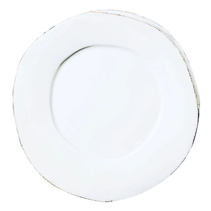 Vietri Lastra White European Dinner Plate