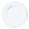 Vietri Lastra White European Dinner Plate