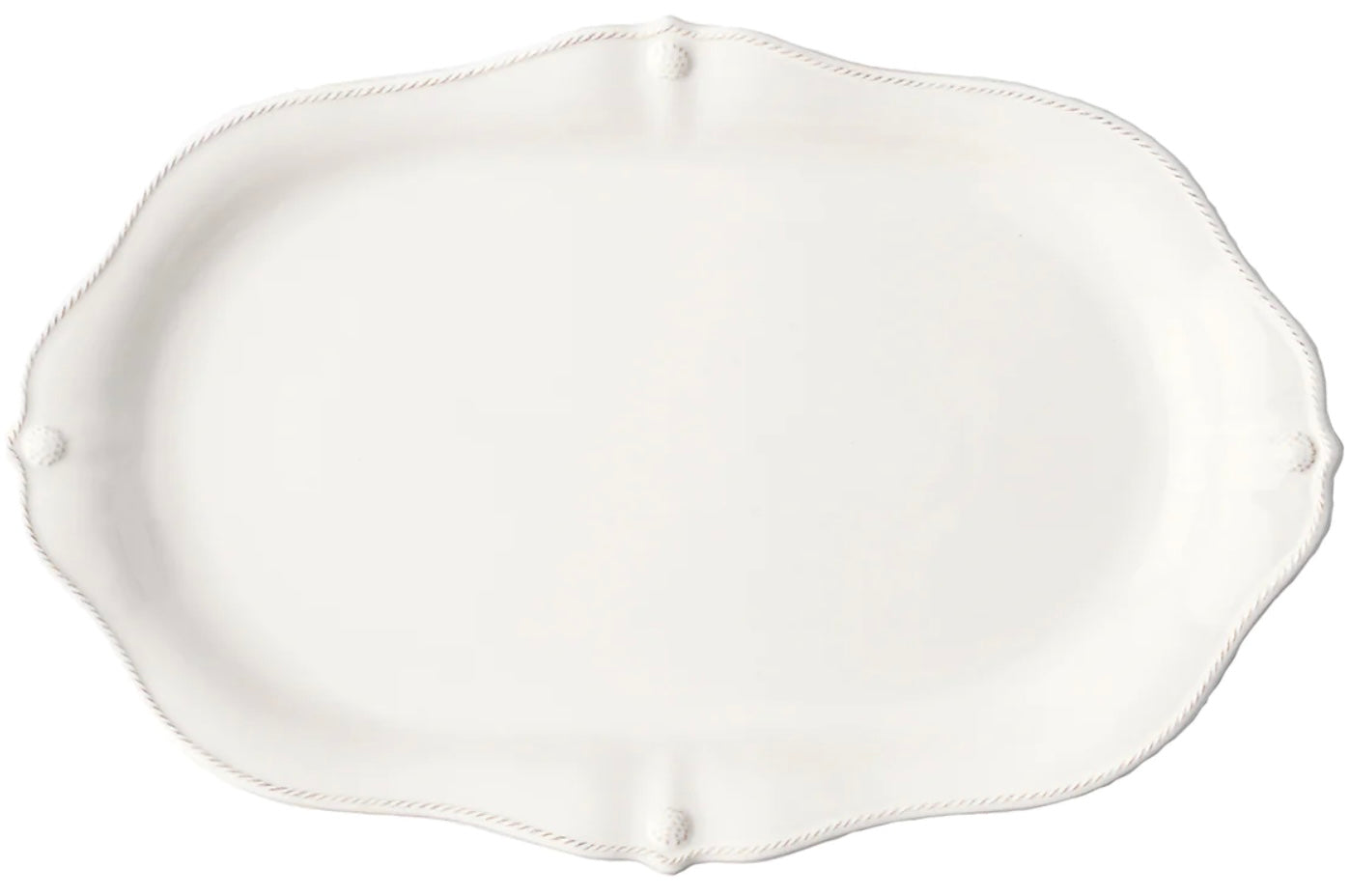 Juliska Berry & Thread Scallop 20” Platter- Whitewash