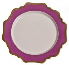 Load image into Gallery viewer, Anna&#39;s Palette Purple Orchid Salad/Dessert Plate by Anna Weatherley
