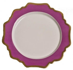 Anna's Palette Purple Orchid Salad/Dessert Plate by Anna Weatherley