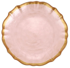 Vietri Baroque Pink Cocktail Plate