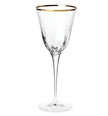 Vietri Optical Gold Wine Glass
