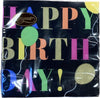 Caspari Black Birthday Surprise Paper Cocktail Napkins