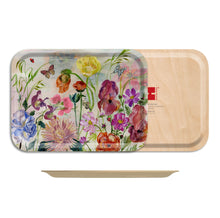 Load image into Gallery viewer, Avenida Flowers Rectangular Wood Tray
