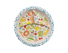 Load image into Gallery viewer, Relish Fruit &amp; Veggie Baby Divided Plate - White Melamine
