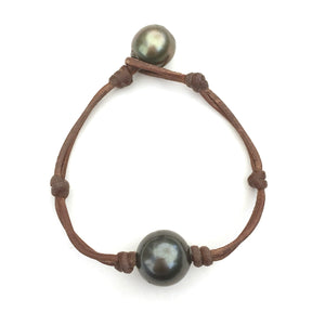 Wendy Mignot Single Tahitian Leather Bracelet