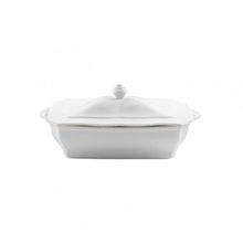 Load image into Gallery viewer, Casafina Impressions Covered Casserole Baker - White
