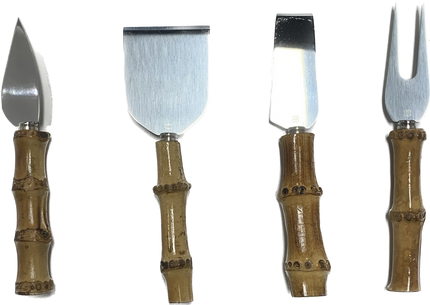 Beatriz Ball Vida Bamboo Cheese Knife - Stainless